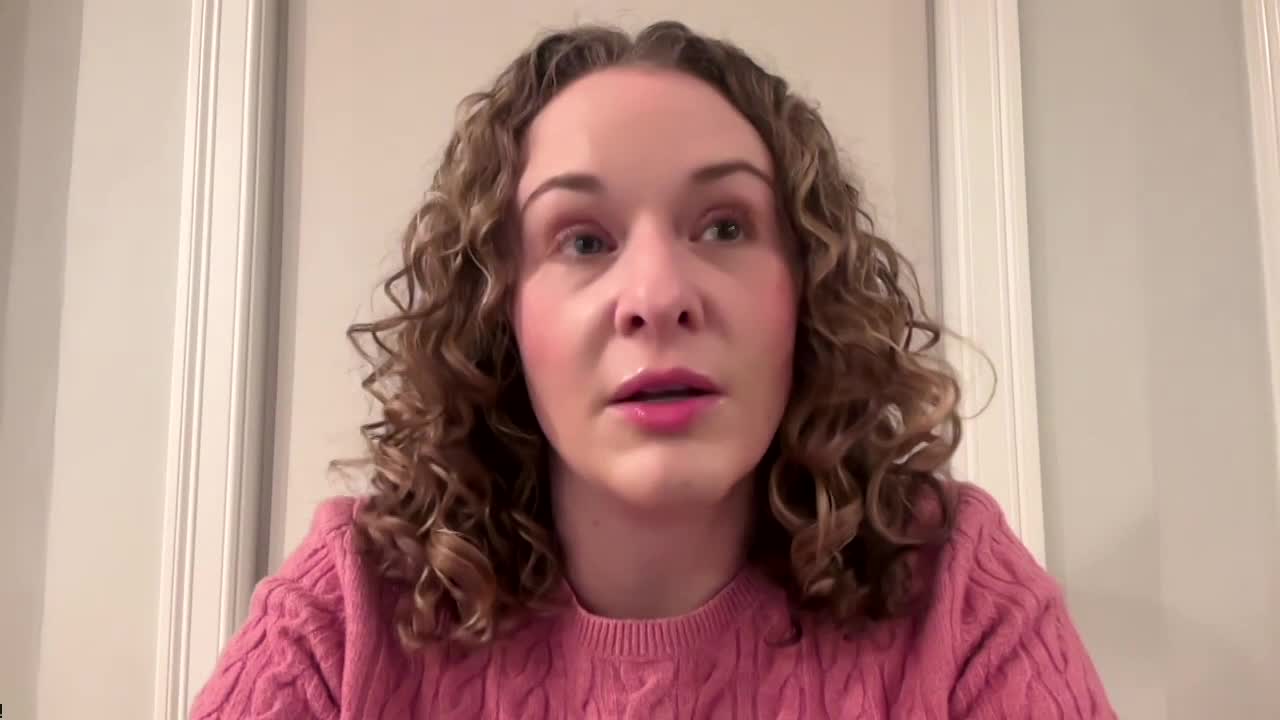 Kathryn talking about the retreat