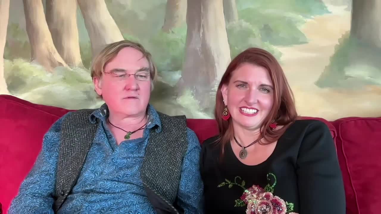 M and G talking about the retreat