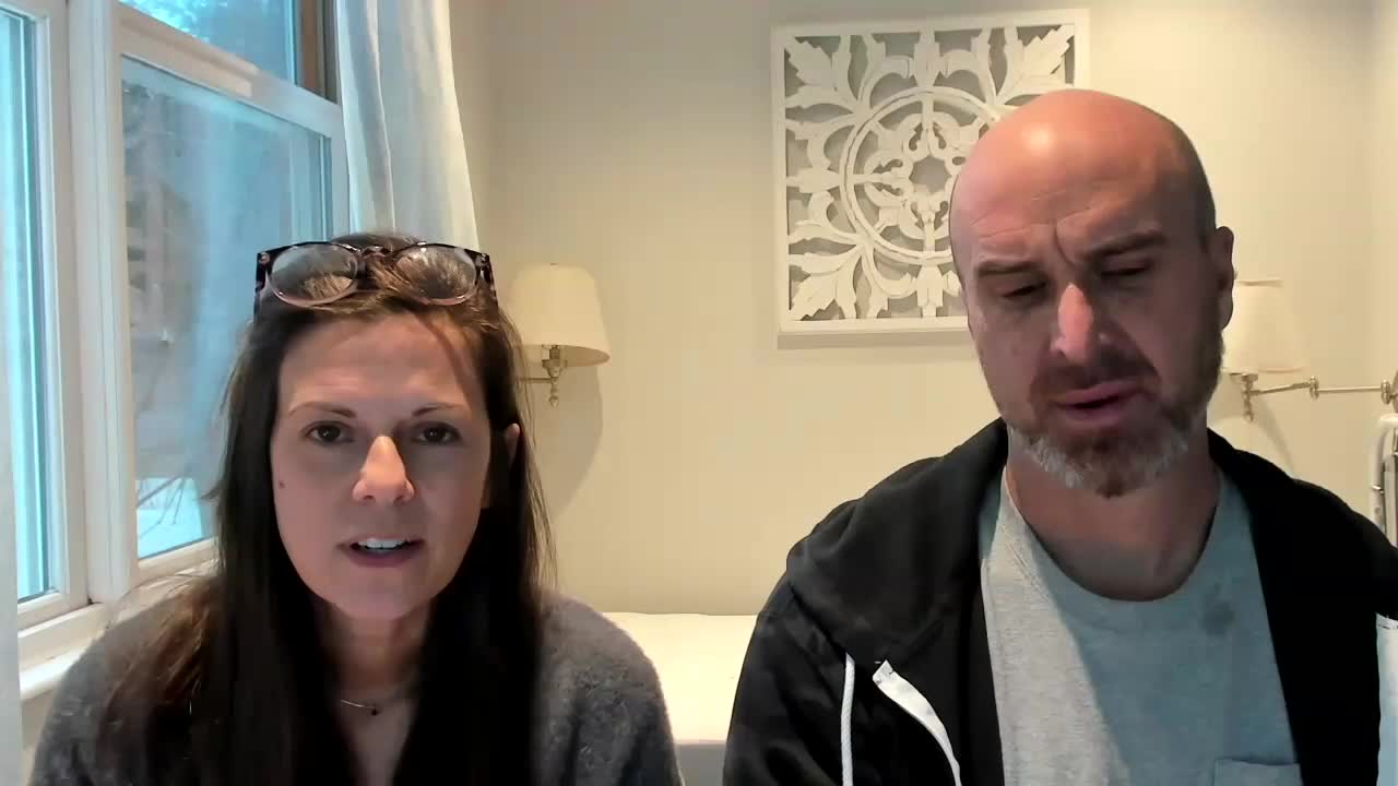 Melissa and Mike talking about the retreat