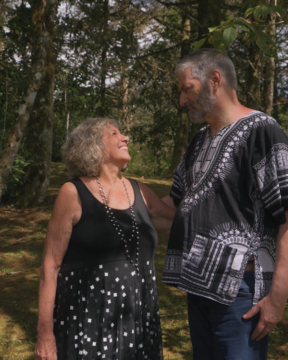 Michael and Penny in the forest at Verdesana